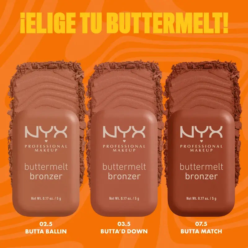 Nyx Buttermelt Bronzer Poudre Bronzante P03 Deserve Butta , 5 gr