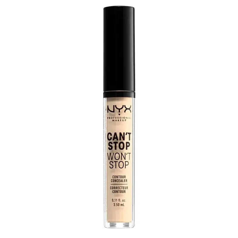 Nyx Can'T Stop Won'T Stop Correcteur non comédogène Teinte 1 pâle pour peau claire , 3,5 ml