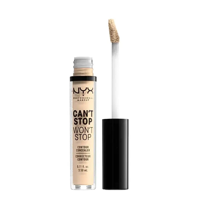 Nyx Can'T Stop Won'T Stop Correcteur non comédogène Teinte 1 pâle pour peau claire , 3,5 ml