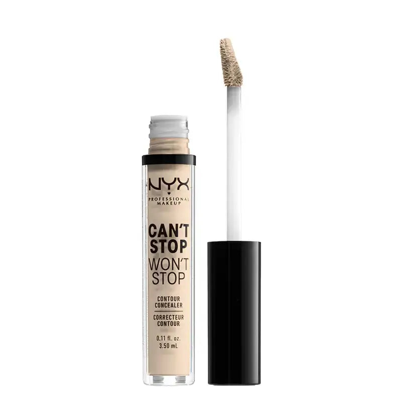 Nyx Noncomedogenic Long Lasting Concealer Can't Stop Won't Stop Shade 1.5 Fair For Fair Skin , 3,5 ml