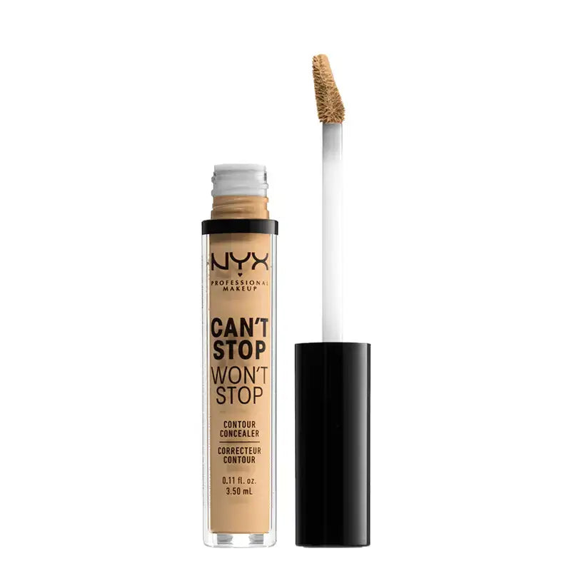Nyx Noncomedogenic Long Lasting Concealer Can'T Stop Won'T Stop Shade 8 True Beige For Medium Light Skin , 3,5 ml