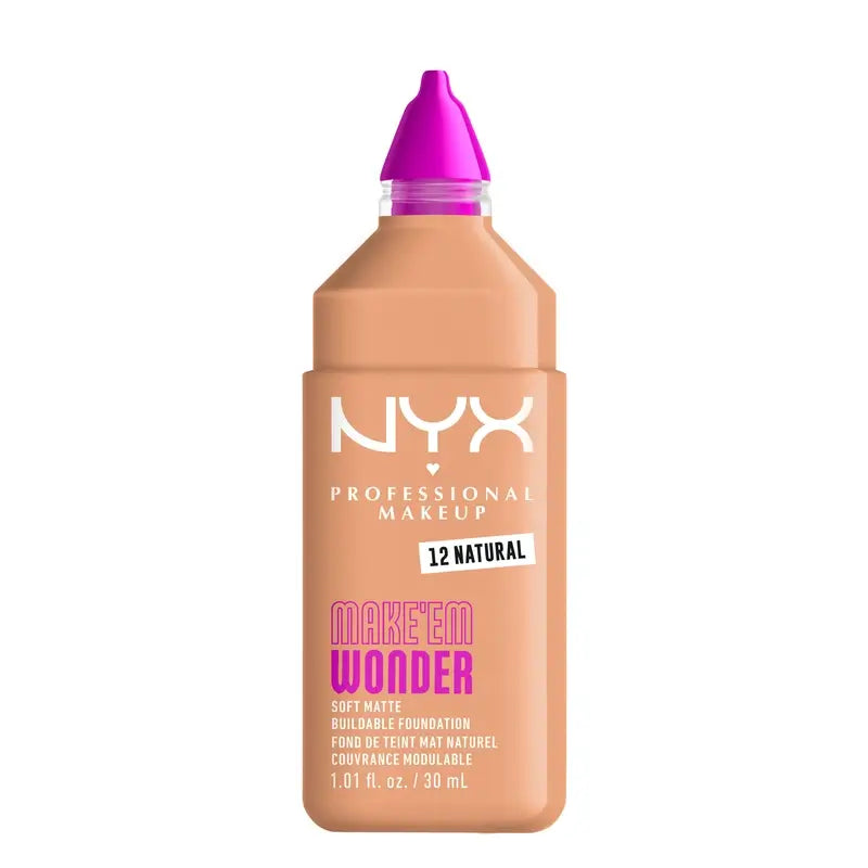 Nyx Cosmetics Make Em Wonder Fdt Natural, 30 ml