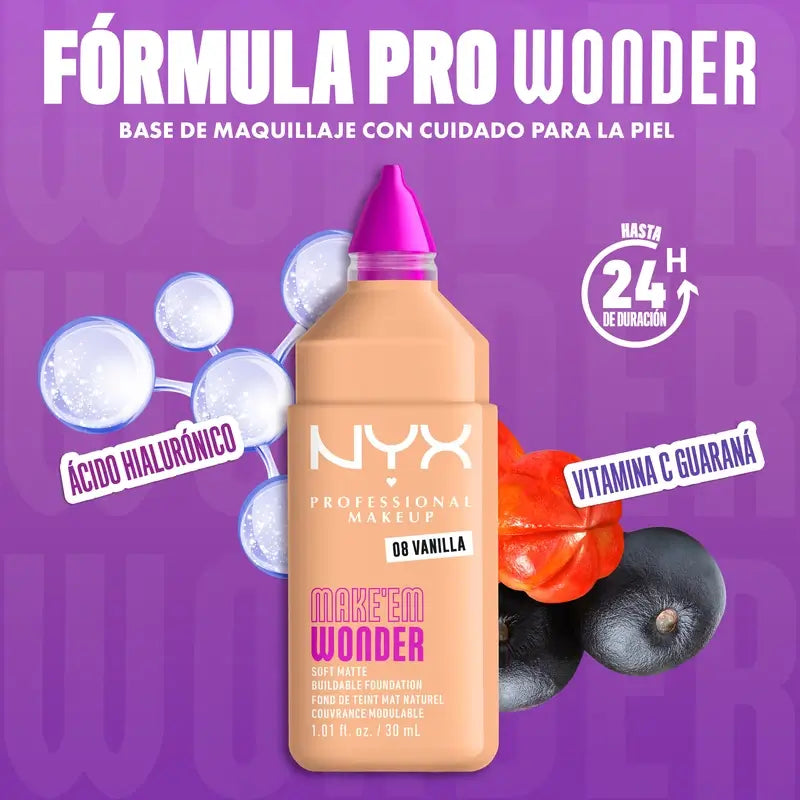 Nyx Cosmetics Make Em Wonder Fdt Vanilla, 30 ml