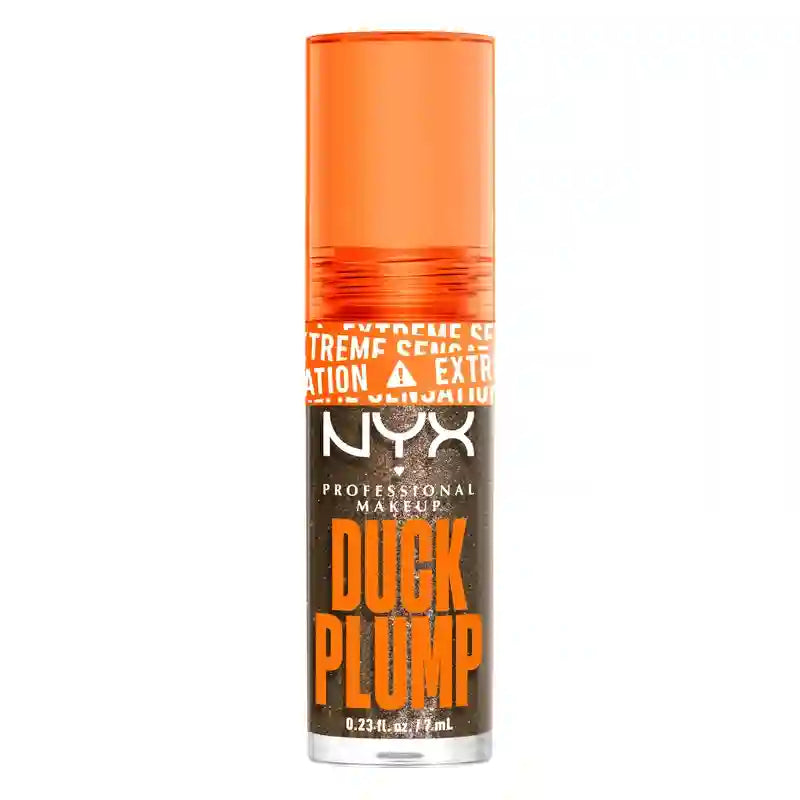 Nyx Duck Plump High Pigment Lip Gloss Volumising Gloss Glitter Brown 21 , 7 ml