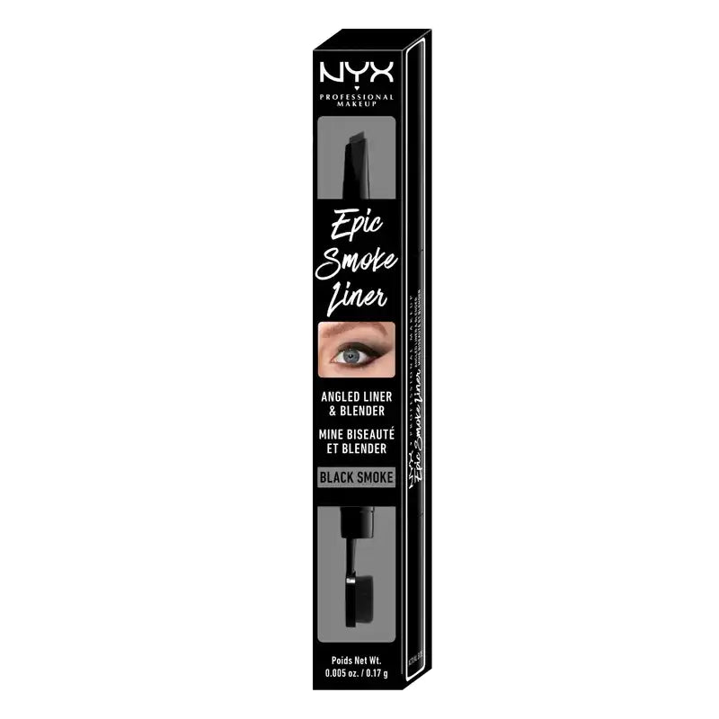 Nyx Epic Foxy Eyes. Dessine et estompe avec un seul produit Shade 12 Black Smoke. 0,17 gr
