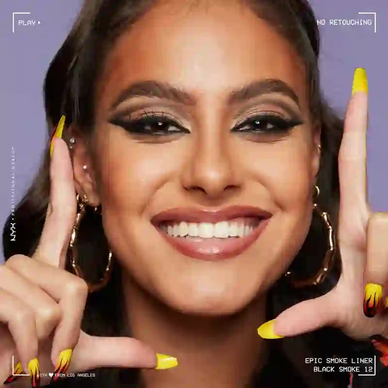 Nyx Epic Foxy Eyes. Dessine et estompe avec un seul produit Shade 12 Black Smoke. 0,17 gr