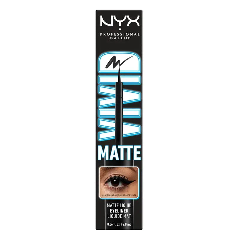 Nyx Eyeliner Eyeliner liquide noir mat, 2 ml