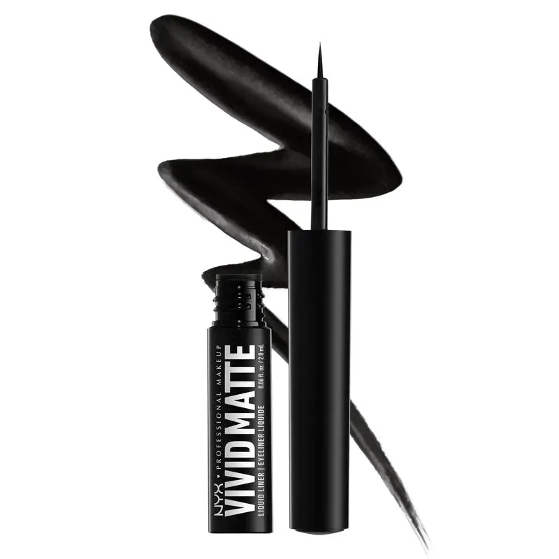 Nyx Eyeliner Eyeliner liquide noir mat, 2 ml