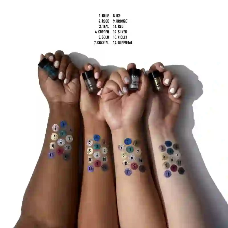 Nyx Face & Body Glitter Face & Body Glitter Bronze Shade , 2,5 grammes