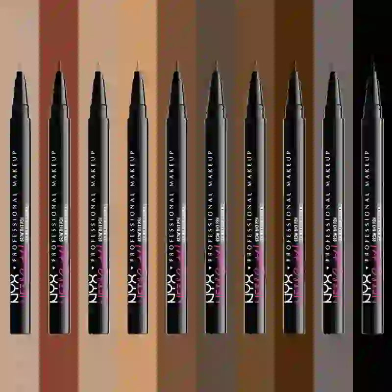 Nyx Brow Tint Pen Lift&Snatch ! Brow Tint Pen, Long Lasting 16H, Vegan Formula, Shade Black , 1 ml