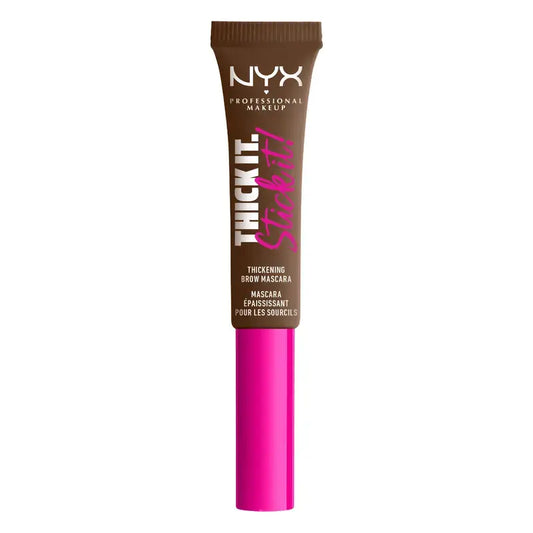 Nyx Thick It Stick It Mascara. Longue durée. Finition naturelle. Teinte brune, 7 ml