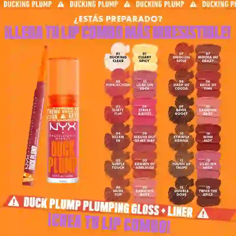 Nyx Duck Plump Volumising Lip Liner, Lip Liner, Flirty Flip 03 , 0,33 grammes