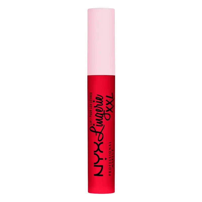 Nyx Lipstick Lip Lingerie Xxl Fuego Long Lasting 100% Matte Coverage, Untamable Shade, 4 ml