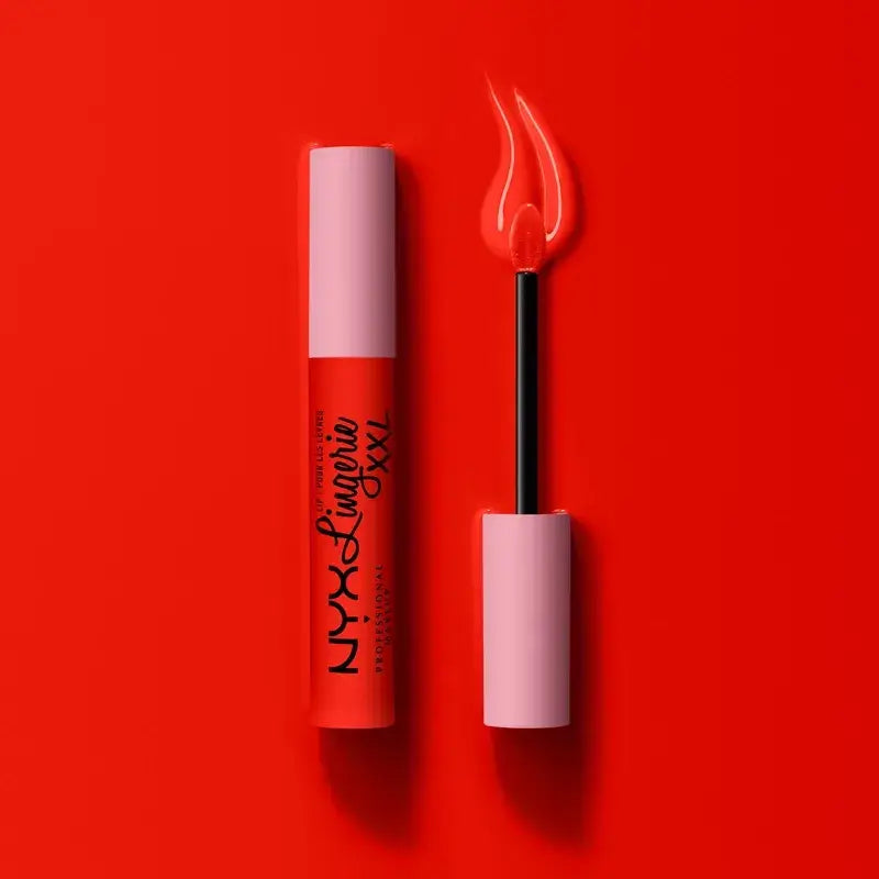 Nyx Lipstick Lip Lingerie Xxl Fuego Long Lasting, Matte, Shade On Fuego 27 , 4 ml