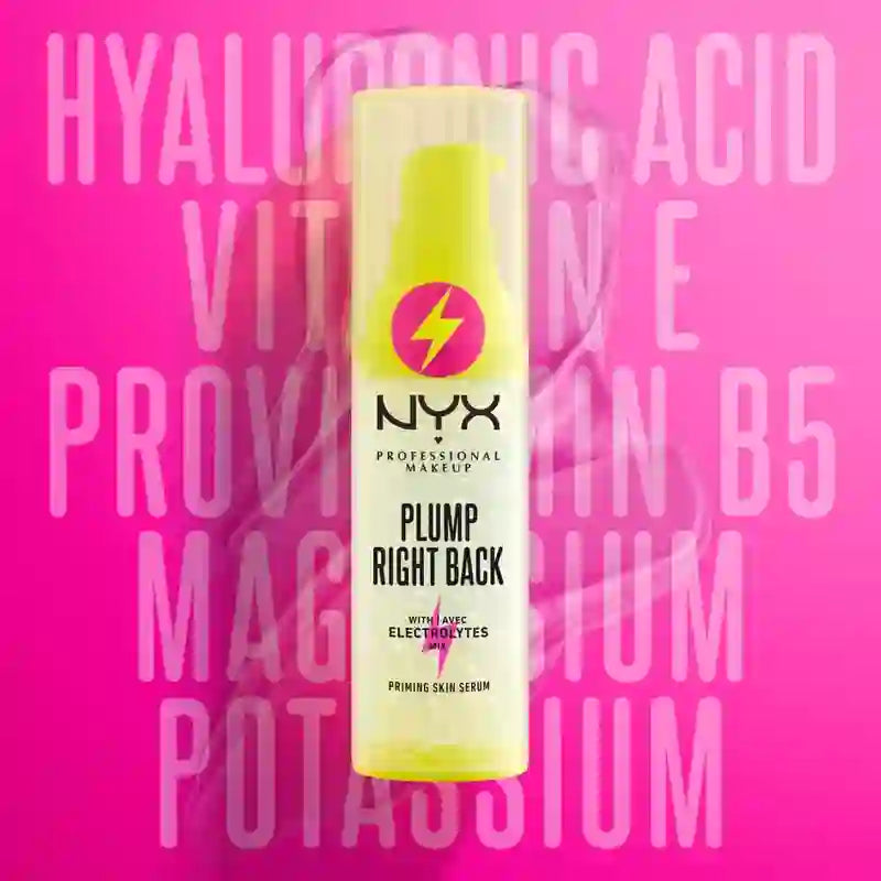 Nyx Plump Right Back Primer & Serum. Acide hyaluronique. Vitamines multiples, 30 ml
