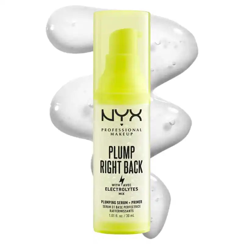 Nyx Plump Right Back Primer & Serum. Acide hyaluronique. Vitamines multiples, 30 ml
