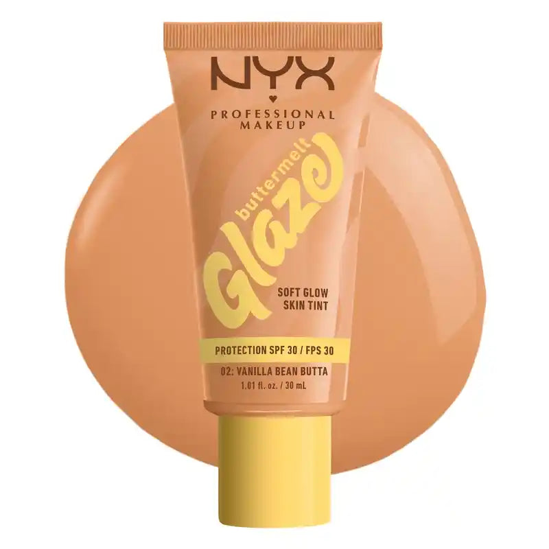 Nyx Skin Tint Buttermelt Glaze Soft Glow + Protection Spf/Fps 30 , 30 ml