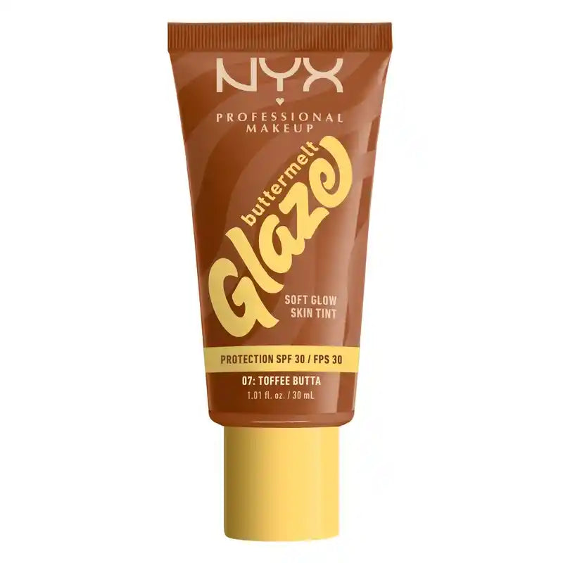 Nyx Skin Tint Buttermelt Glaze Soft Glow + Protection Spf/Fps 30 , 30 ml