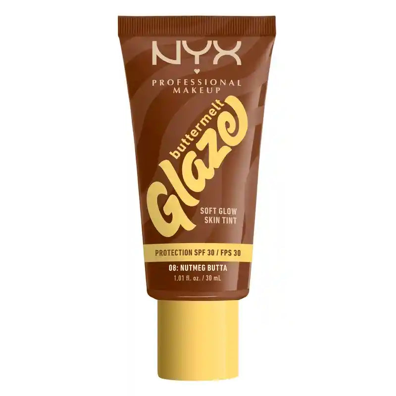 Nyx Skin Tint Buttermelt Glaze Soft Glow + Protection Spf/Fps 30 , 30 ml