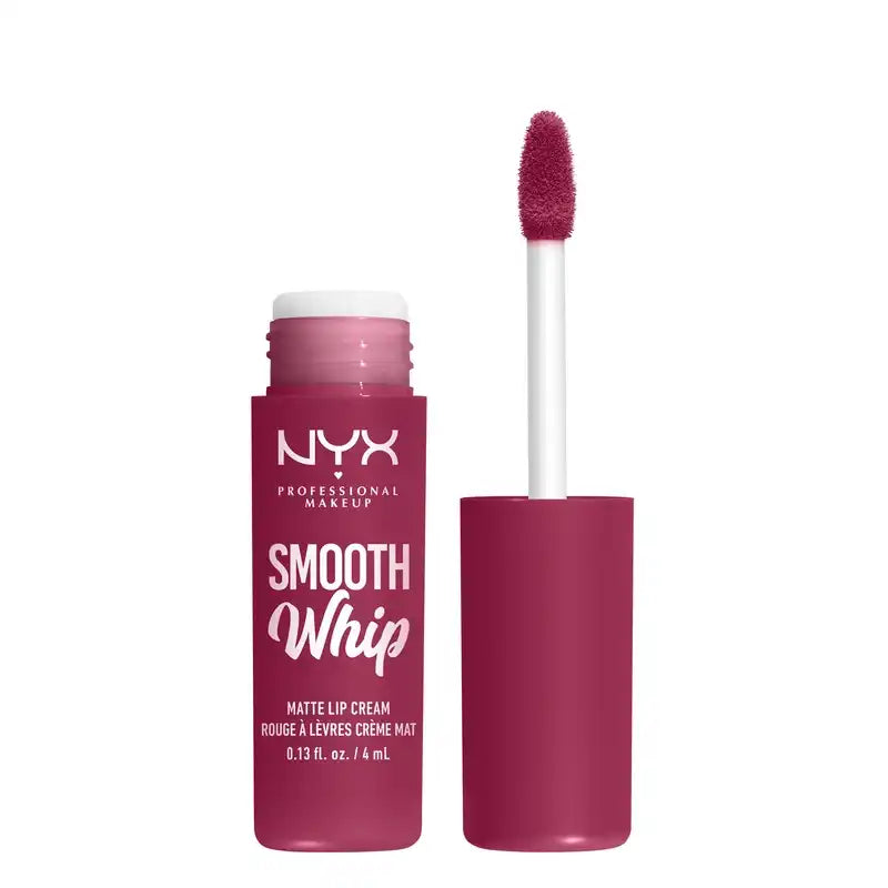 Nyx Smooth Whip Matte Lip Cream, rouge à lèvres liquide crémeux, mat, teinte Fuzzy Slippers 08 , 4 ml