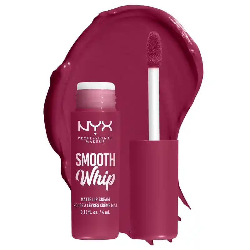 Nyx Smooth Whip Matte Lip Cream, rouge à lèvres liquide crémeux, mat, teinte Fuzzy Slippers 08 , 4 ml