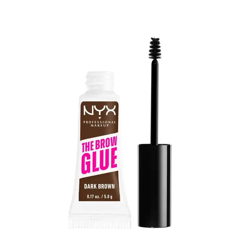 Nyx The Brow Glue, Gel à sourcils longue durée, Shade 03 Dark Brown , 5 gr