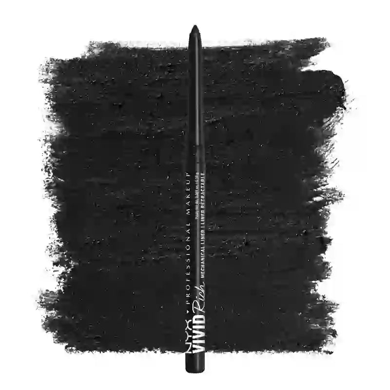 Nyx Vivid Rich Mechanical Mechanical Pencil Eyeliner Retractable Shade 01 , 0,28 gr