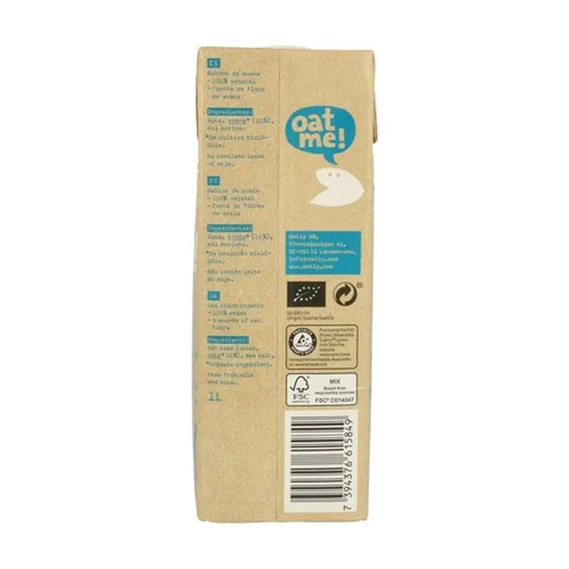 Boisson végétale à l'avoine 1Lt 6Pcs Bio S/A