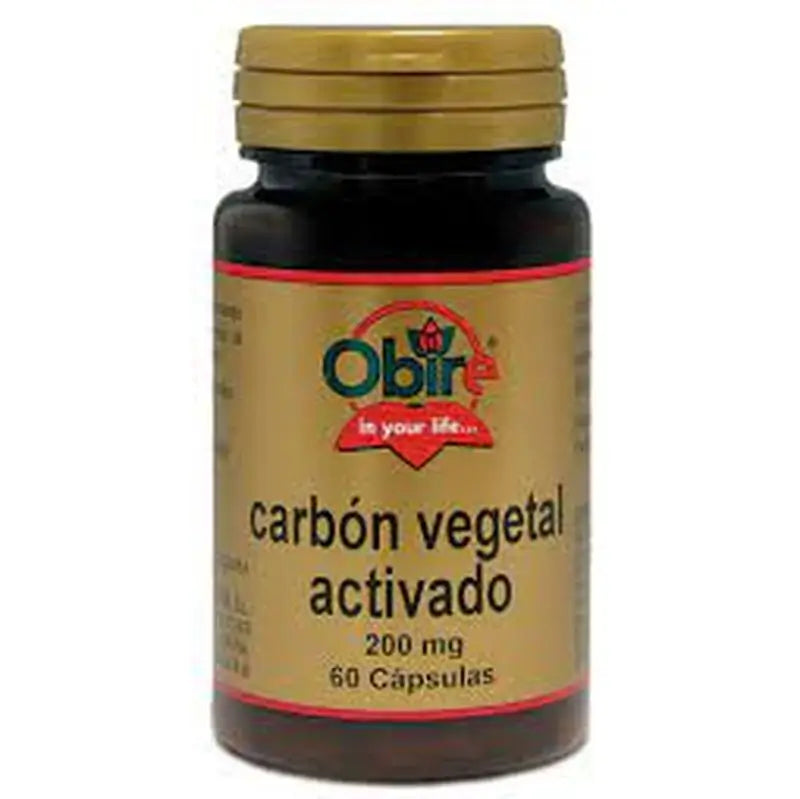 Obire Activated Vegetable Carbon 200 Mg , 60 capsules