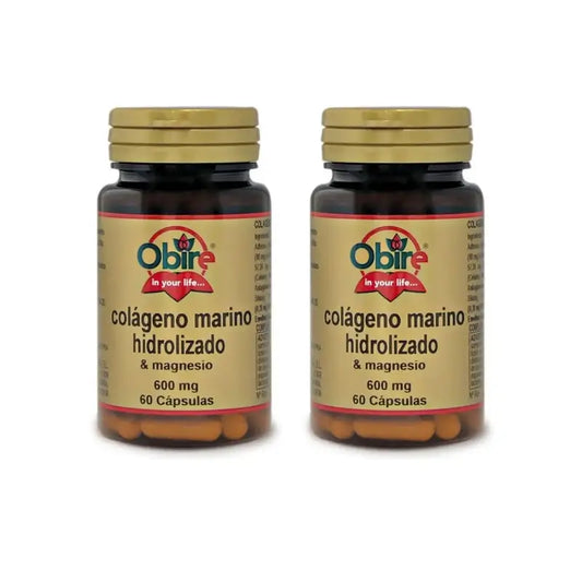 Obire Collagène Marin + Magnésium , 2X60 Capsules