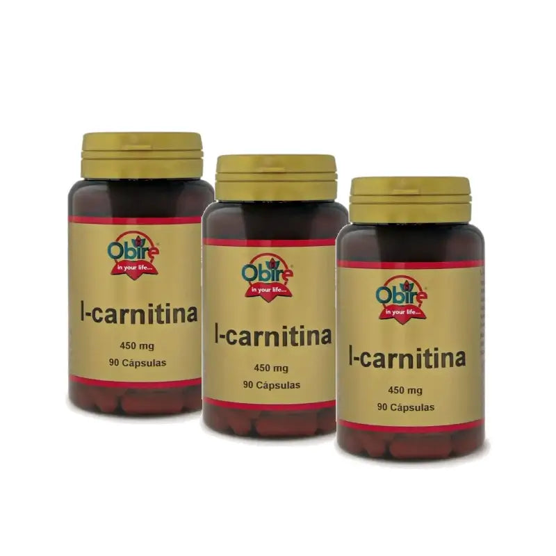 Obire L-carnitine, lot de 3 x 90 gélules