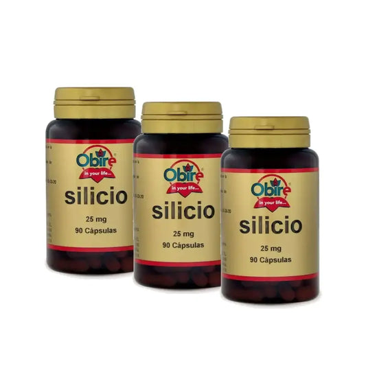 Obire Silicium 25 mg, lot de 3 x 90 gélules