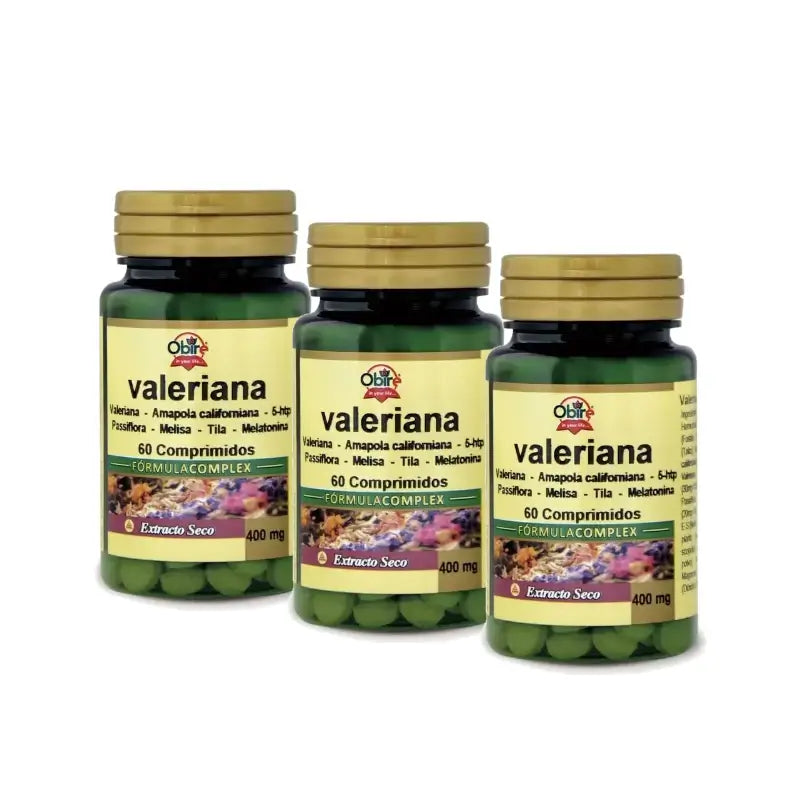Obire Valeriana Complex, lot de 3 x 60 comprimés
