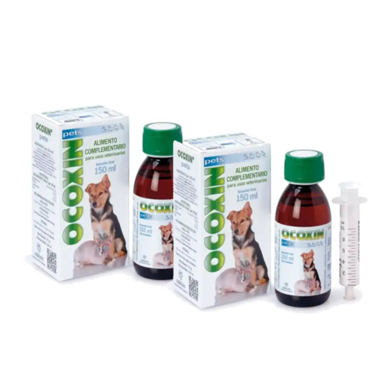 Ocoxin Pets Solution buccale - Aliment complémentaire oncologique, lot de 2 x 150 ml