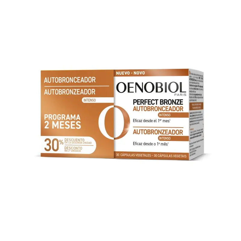 Oenobiol Perfect Bronze Autobronzant, 2x30 gélules