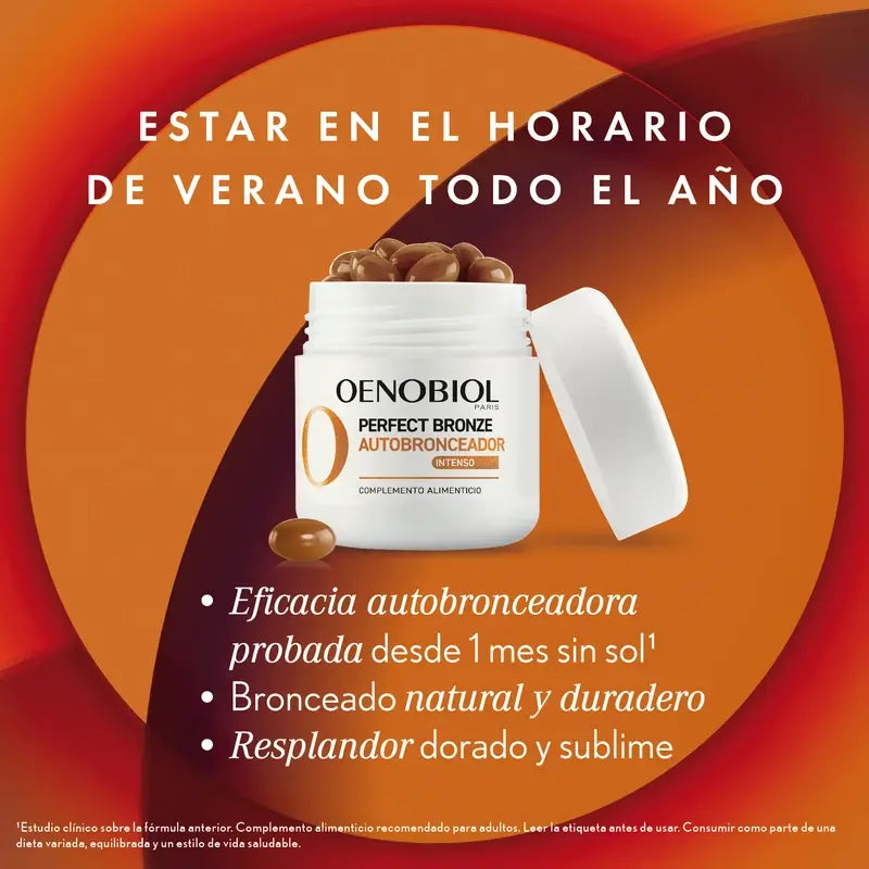 Oenobiol Perfect Bronze Autobronzant Doré, 30 gélules