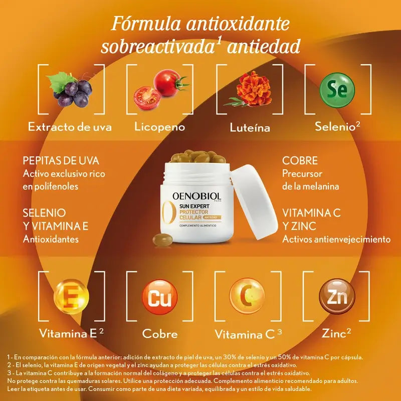 Oenobiol Sun Expert Autobronzant Anti-âge, 30 gélules