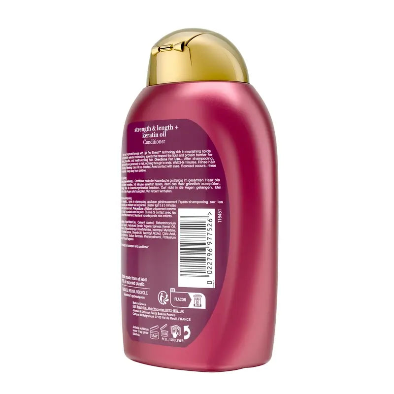OGX Keratin Oil Conditioner, cheveux cassants, 385 ml