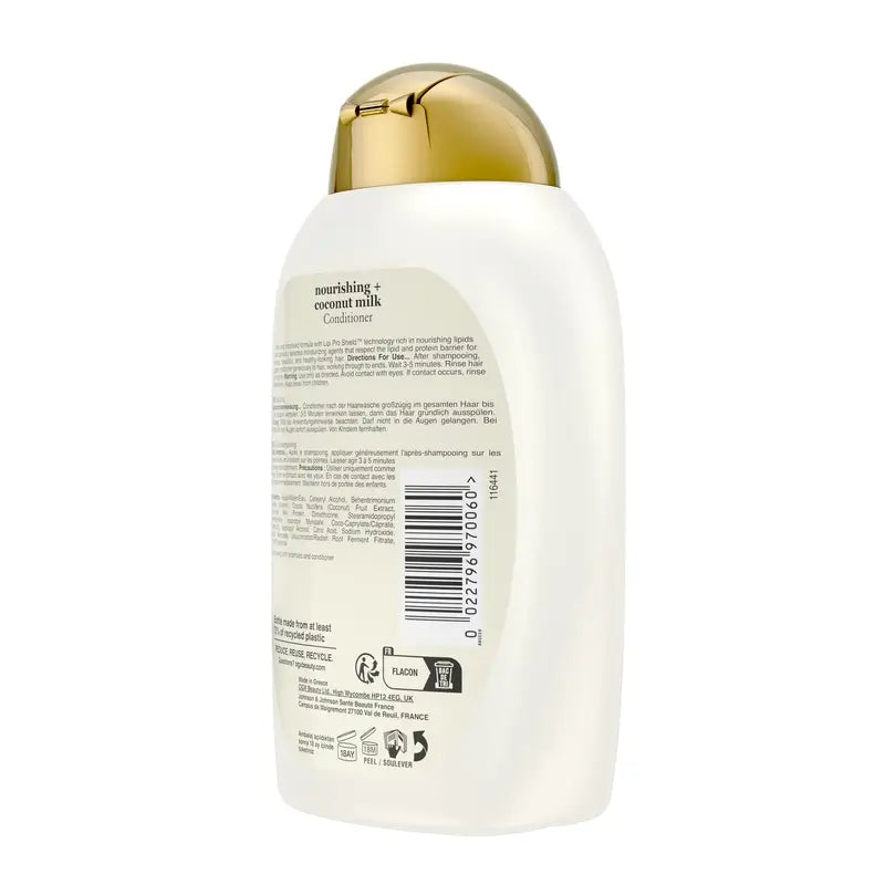 OGX Coconut Milk Conditioner, cheveux secs, 385 ml