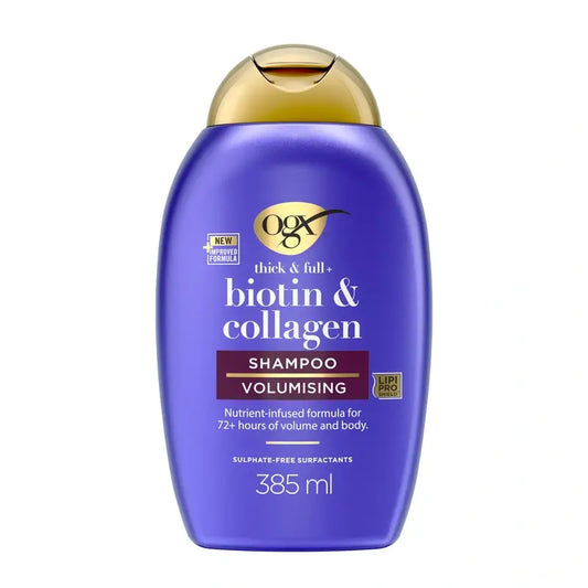 OGX Shampooing à la biotine et au collagène, cheveux fins, 385 ml