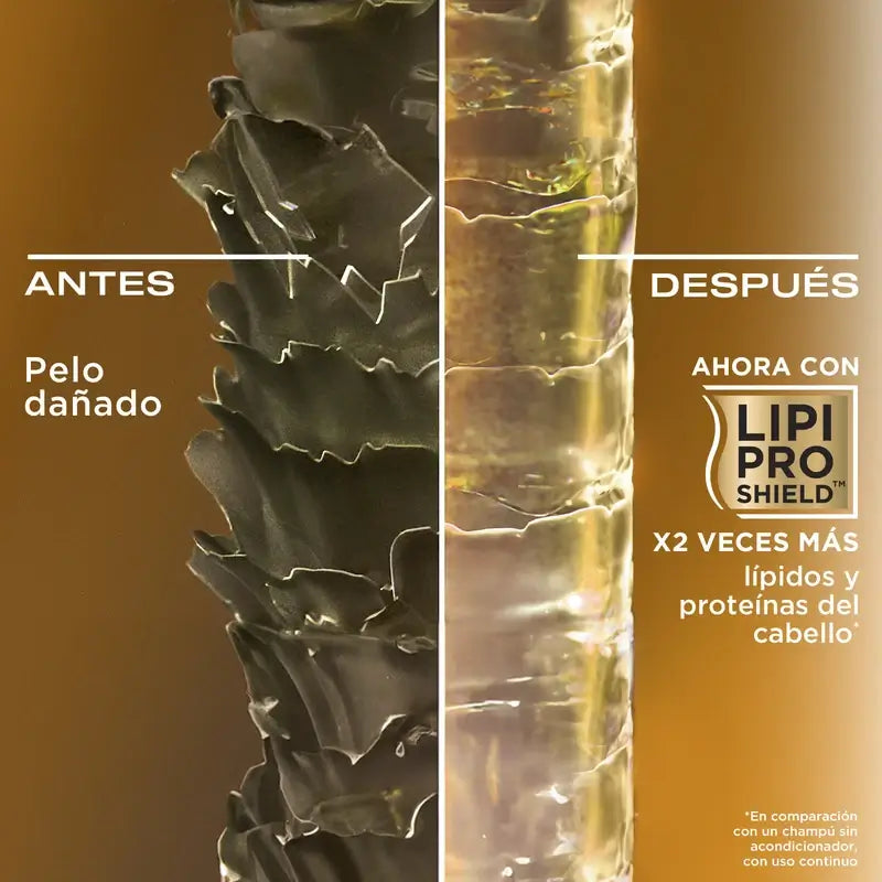 OGX Shampooing à la kératine brésilienne, lisse et nourrissant, cheveux ondulés ou bouclés, lisses et brillants, 385ml