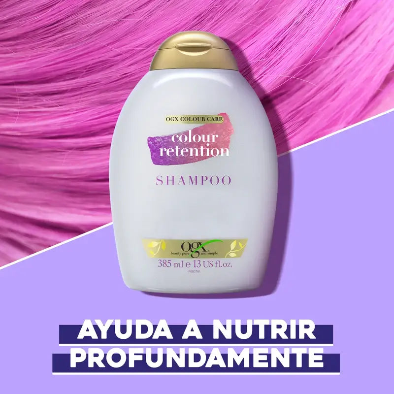 Shampooing Ogx pour la conservation des couleurs, 385 ml