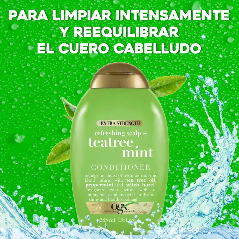 Ogx Ttx-Teatree Menthe Extra, 385 ml
