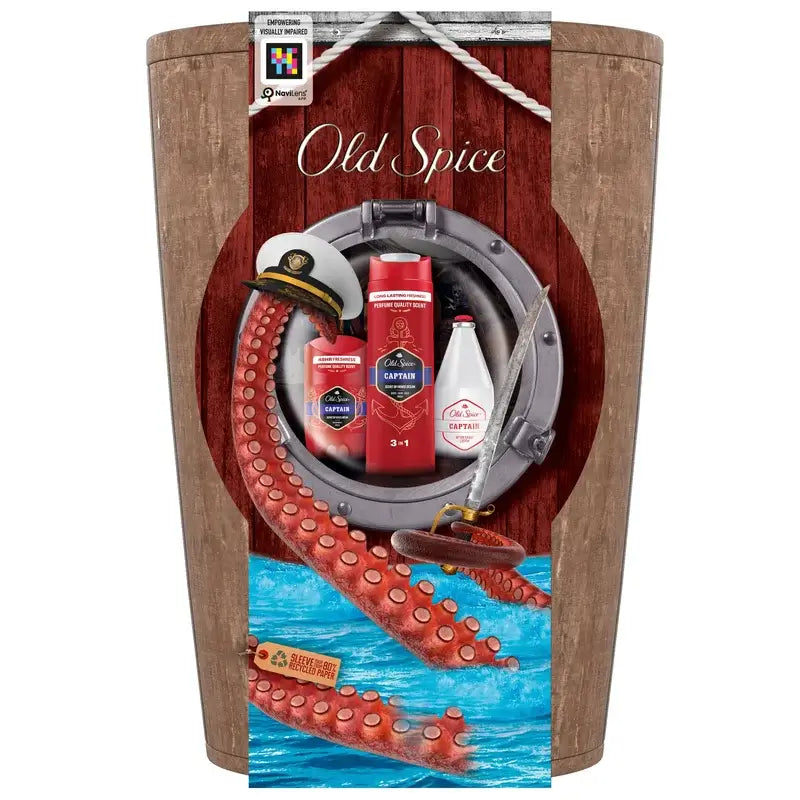 Old Spice Captain Barrel Coffret cadeau avec gel douche