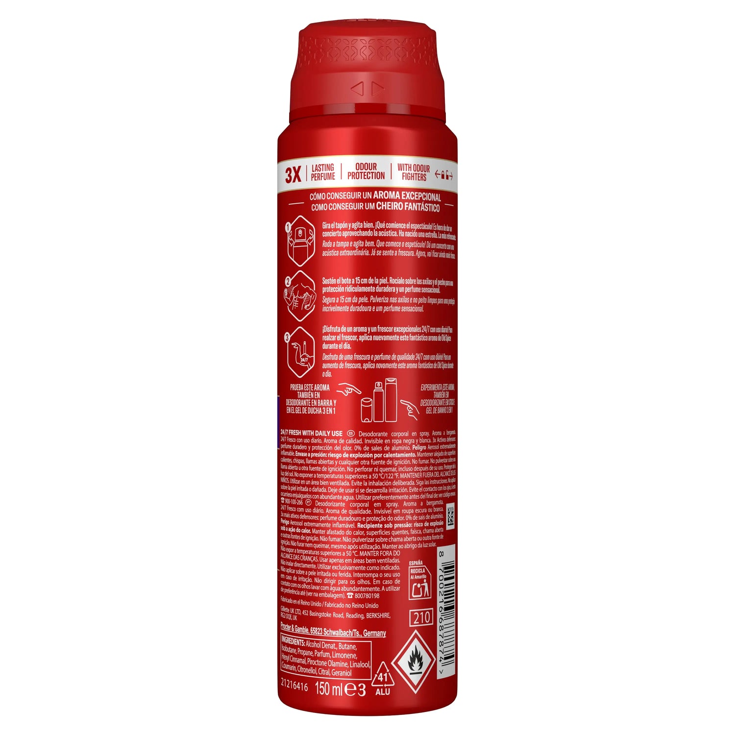 Old Spice Old Spice Rockstar Déodorant en spray, 150 ml