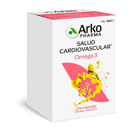 Arkopharma Arkocápsulas Omega 3, 100 gélules