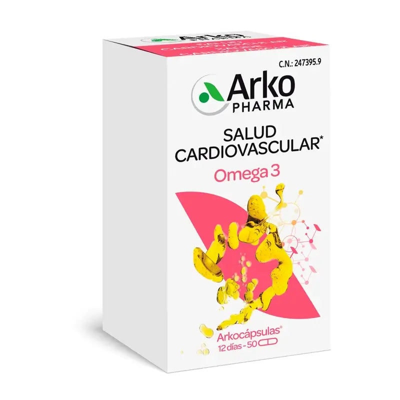 Arkopharma Arkocápsulas Omega 3, 50 gélules