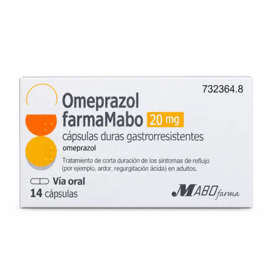 Omeprazole Farmamabo 20 mg, 14 gélules, Gastrorésistant