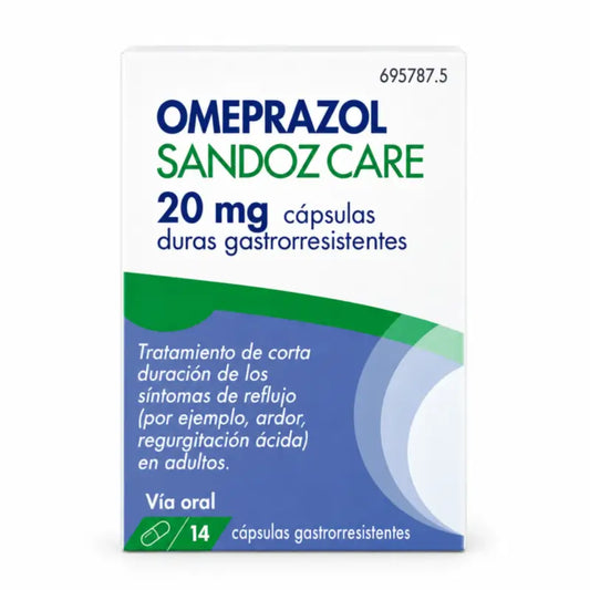 Omeprazole Sandoz Care Efg 20 mg, 14 gélules gastro-résistantes