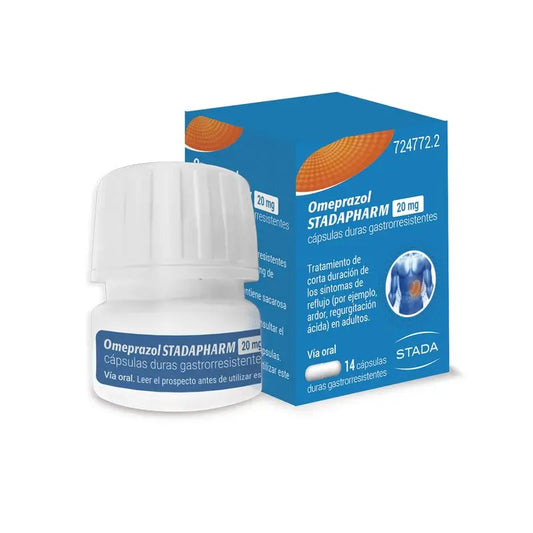 Omeprazole Stadapharm 20 mg Flacon, 14 gélules gastrorésistantes